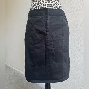 Black New York & Company Midi Skirt